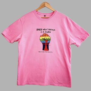 Camiseta Amor é a Cura (Rosa)
